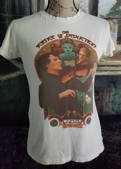 Sherlock Holmes Science of Deduction T Shirt Large - Picture 1 of 3